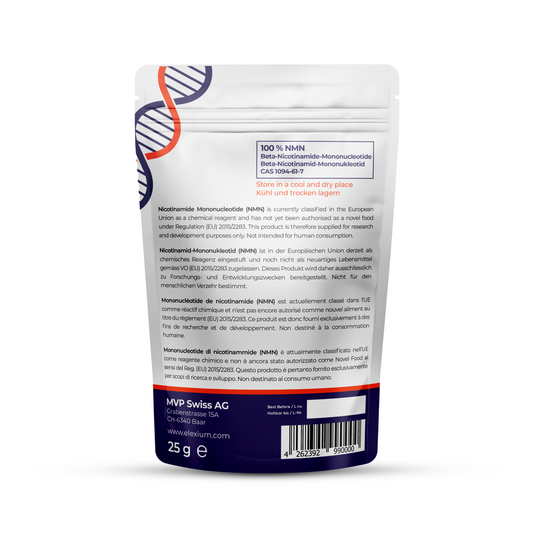 Uthever® NMN Pulver - Beta-Nicotinamid-Mononukleotid 3er Set, 3 x 25g