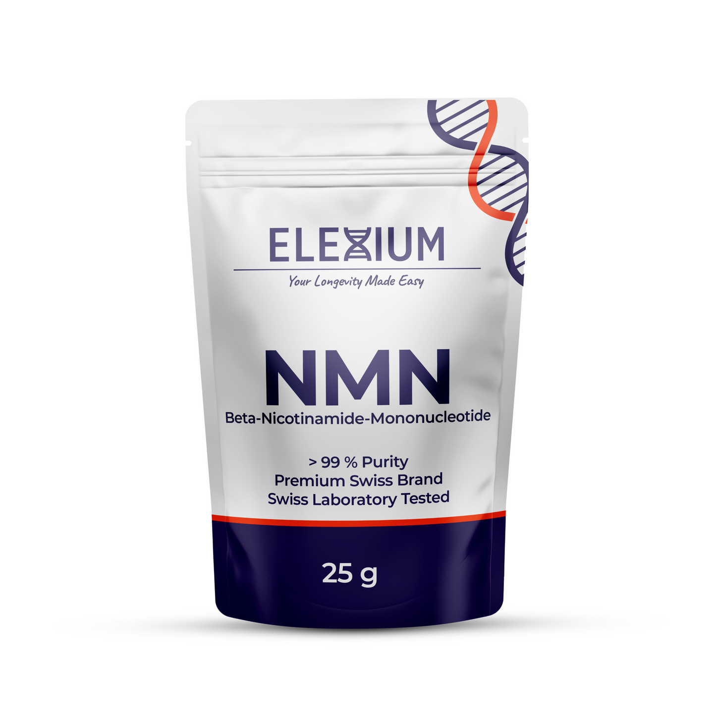 Uthever® NMN Pulver 2 x 25g | Nicotinamid Mononukleotid mit >99 % Reinheit – Laborgeprüft – Swiss Quality